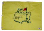 Phil Mickelson Autographed 2007 Masters Flag - PSA Certificate