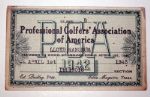 Lloyd Mangrums 1942-43 PGA Card