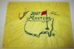 Arnold Palmer & Jack Nicklaus Signed Masters Flag. COA from JSA. (James Spence Authentication).