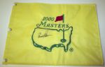 Arnold Palmer Signed Masters Flag. COA from JSA. (James Spence Authentication).