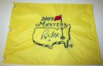 Ray Floyd signed 2009 Masters Flag. COA from JSA. (James Spence Authentication).