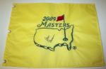 Jack Burke signed 2009 Masters Flag. COA from JSA. (James Spence Authentication).
