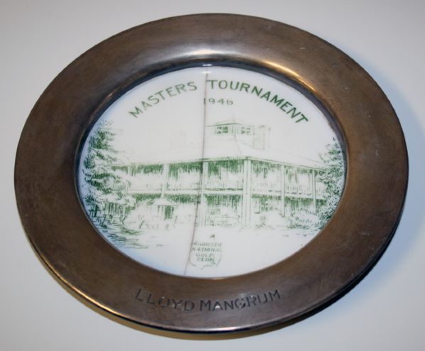 1946 Masters Collectible Plate for Lloyd Mangrum