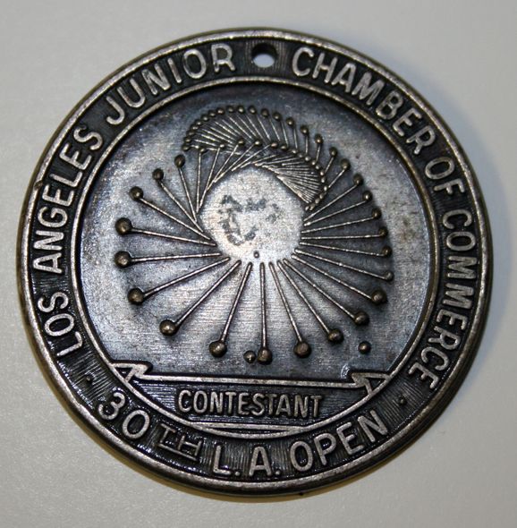 Lloyd Mangrum's 1956 L.A. Open Contestants Medal Four Time Winner