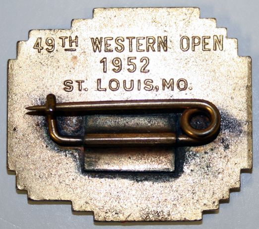 Lloyd Mangrum's 1952 Western Open Contestant's Pin