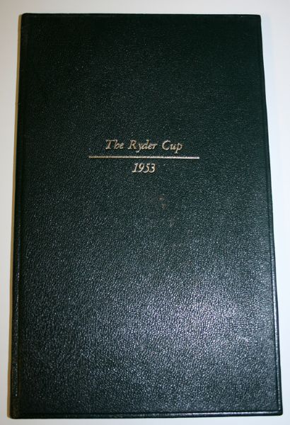 1953 Limited Ryder Cup Program # 9 of 30 From Lloyd Mangrum