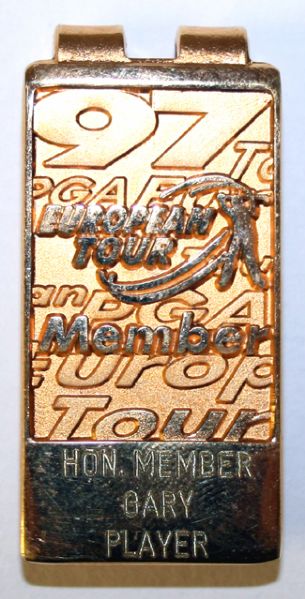 1997 European Tour Members Money Clip for Gary Player