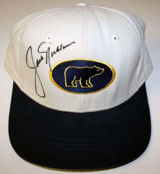 Jack Nicklaus Signed Bear Hat. COA from JSA. (James Spence Authentication).