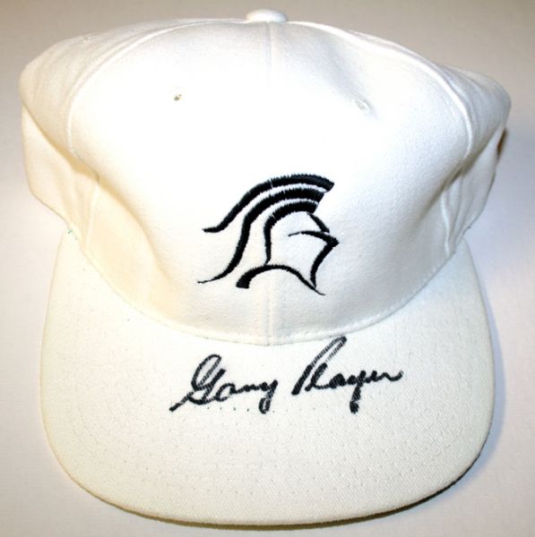 Lot of 2 Gary Player Signed Hats. COA from JSA. (James Spence Authentication).