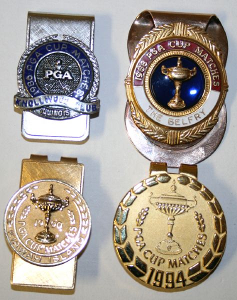 1986 PGA Cup Matches Knollwood Club / 1988 PGA Cup Matches The Belfry / 1990 Cup Matches Kiawah Island / 1994 Cup Matches