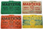 Lot of 32 Masters Tournament Badges Dated from 1968 - 2009 Some missing years.