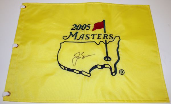 Jack Nicklaus Signed 05 Masters Flag Jack's Last JSA COA