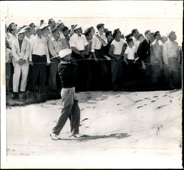 Ben Hogan Wire Photo Winning US open At Merion Crisp 6/12/1950