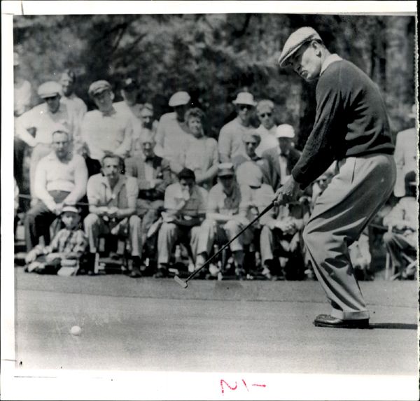 Ben Hogan Wire Photo From 55 Masters  4/8/1955
