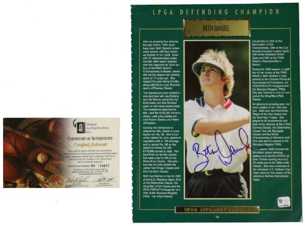 (35) Autographed Photos in Binder - PSA/Global Authenticated