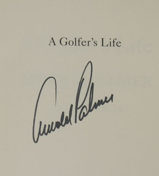 Arnold Palmer Autographed The Golfers Life - Autographed on Book