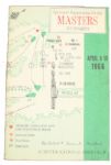 1966 Masters Spectators Guide- Nicklaus Wins
