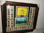 Shadowboxed Awesome 32 Masters Champions Framed Piece With TIGER UDA Masters Flag