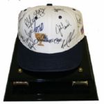 1996 Presidents Cup Team Signed Hat-Arnold Palmer Captain JSA COA