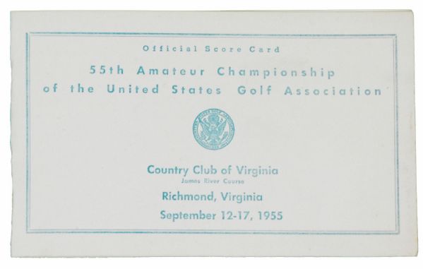 1955 US Amateur Scorecard