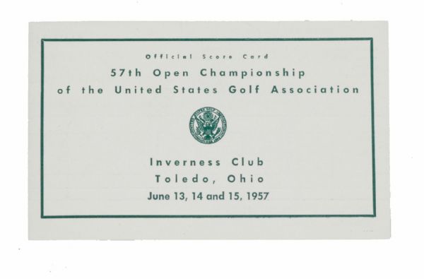 1957 US Open Scorecard