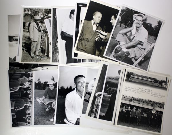 Lot of 58 Lloyd Mangrum Misc Wire Photos and a Name Patch