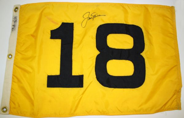Course Flown flag Signed by Jack Nicklaus from Angelo Argea with Lakeshore stamp
