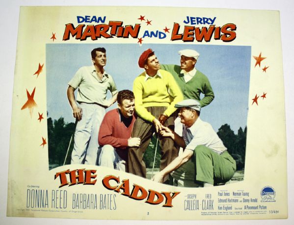 Movie Lobby Card from 1953 Film The Caddy Cameo Roles Hogan, Snead, Nelson, Boros