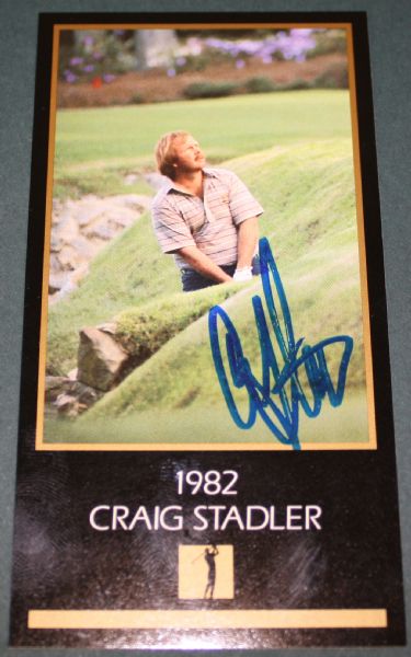 34 Gold Foil GSU Cards with 1982 Masters Champion Craig 'The Walrus' Stadler Signed JSA COA