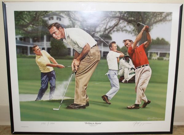 Arnold Palmer King in Augusta Masters Golf Print