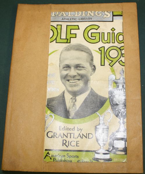 Spalding's 1931 Golf Guide with Bobby Jones on cover