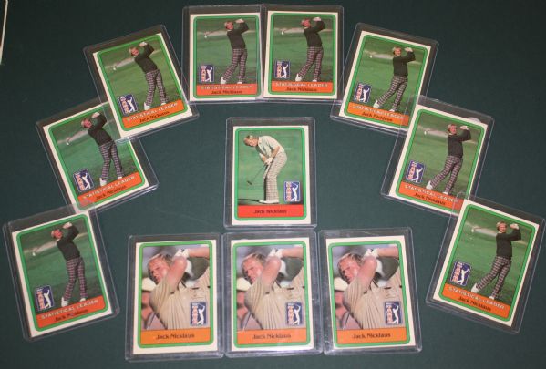 Lot of 12 Jack Nicklaus Cards includes  (3) 1981 Donruss Rookies
