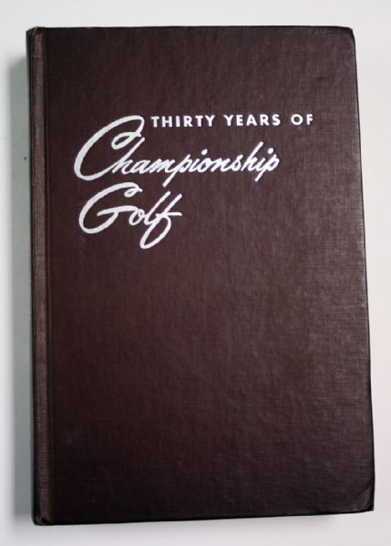 Book - Thirty years of championship golf signed by Gene Sarazen