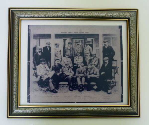 Framed golf photo of Bushey Hall golf club 1987.