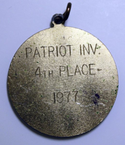Golf Medal with Patriot Inv 4th Place 1977 on back