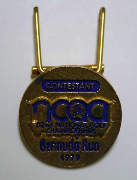 Golf Medal NCAA Contestant 82nd National golf championships Bermuda Run 1979.