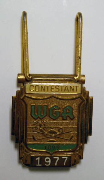 Golf Medal WGA Contestant 1977