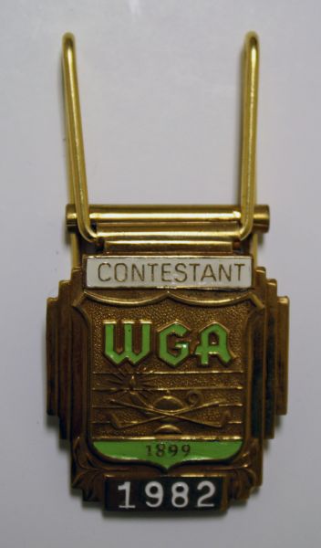 Golf Medal WGA Contestant 1982