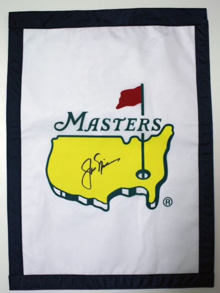 Jack Nicklaus signed Masters garden flag