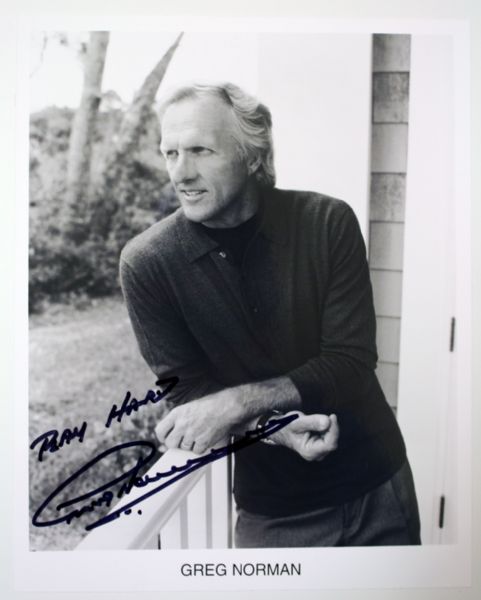 Greg Norman signed 8x10 Photo