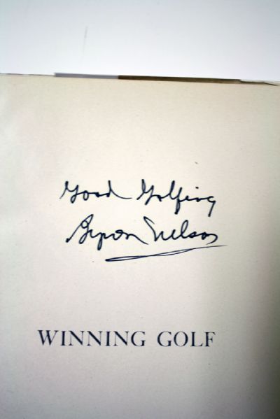 Byron Nelson's Winning Golf signed by Byron Nelson