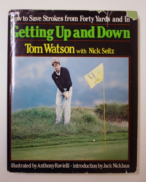 Getting up and down signed by Tom Watson