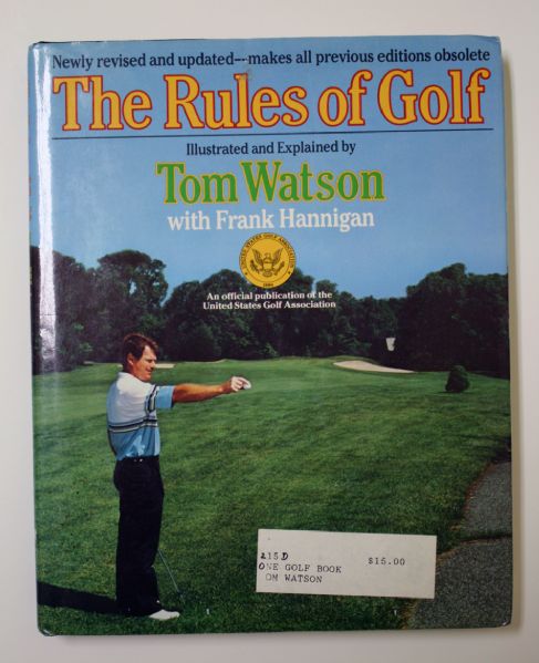 The Rules of Golf signed by Tom Watson
