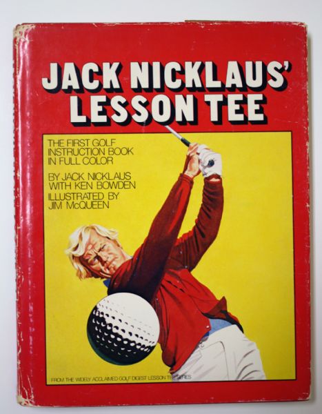 Jack Nicklaus' Lesson Tee signed by Greg Norman