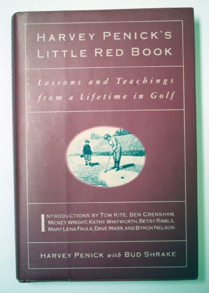 Harvey Penick's Little Red Book signed by Harvey Penick and Ben Crenshaw
