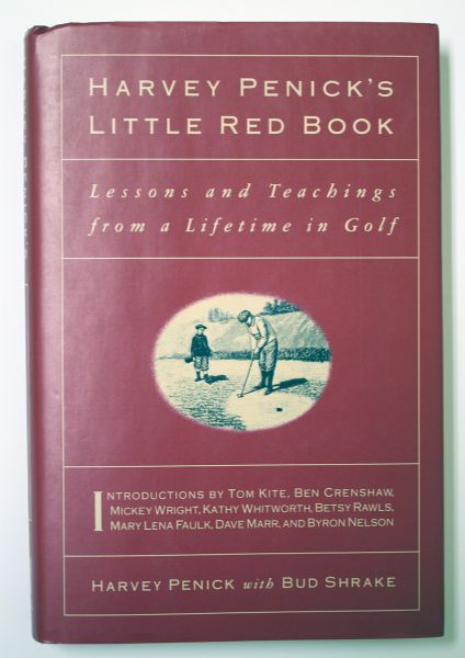 Lot of 3 signed books - For all who love the game, Harvey Penick's little red book x2
