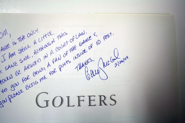 Lot of 2 signed books - Golfers, Faldo