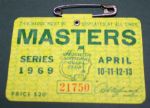 1969 Masters Badge - George Archer Wins