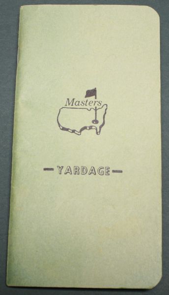 1990 Masters Yardage Book