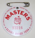 1964 Masters Badge - Palmer Wins!